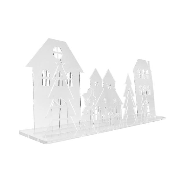 Aldea de Navidad acrílica