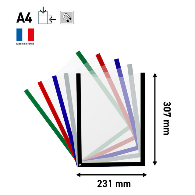Marco magnético para documentos, A4