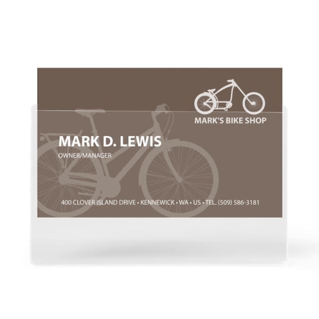 Self-adhesive Business Card Pockets, Long Side Opening