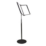 Soporte de Exhibición de Documentos de Piso Tarifold, 10 Bolsillos Negros, Tamaño Carta