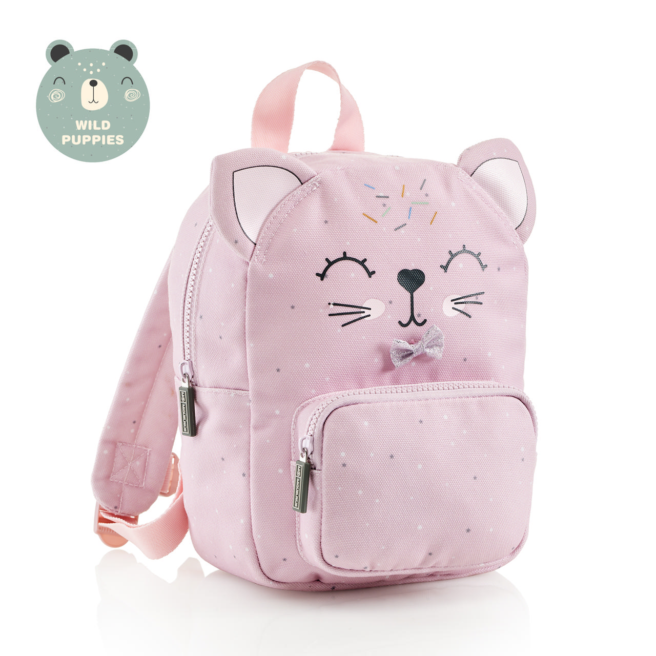 Mini Mochila, Gato rosa