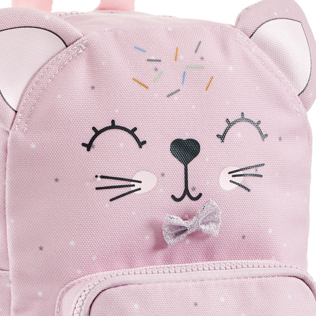 Mini Mochila, Gato rosa