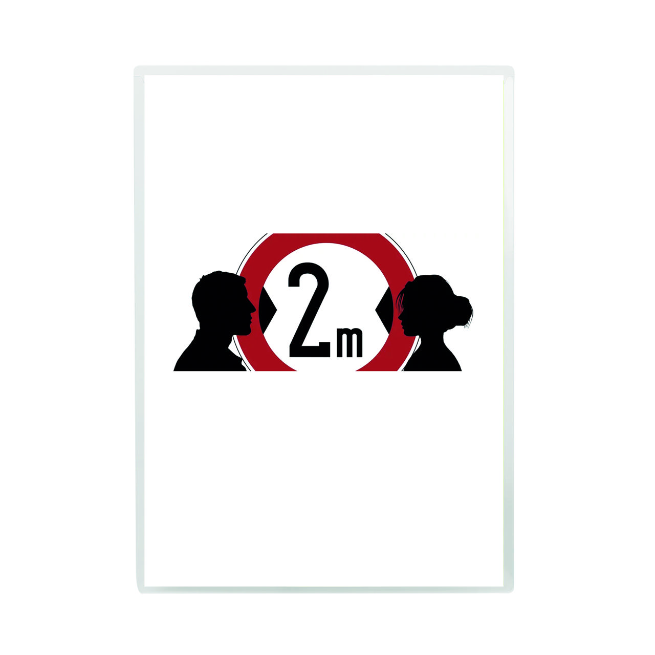 Funda porta anuncios autoadhesiva, reposicionable, A5, abertura lado corto