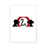 Funda porta anuncios autoadhesiva, reposicionable, A5, abertura lado corto