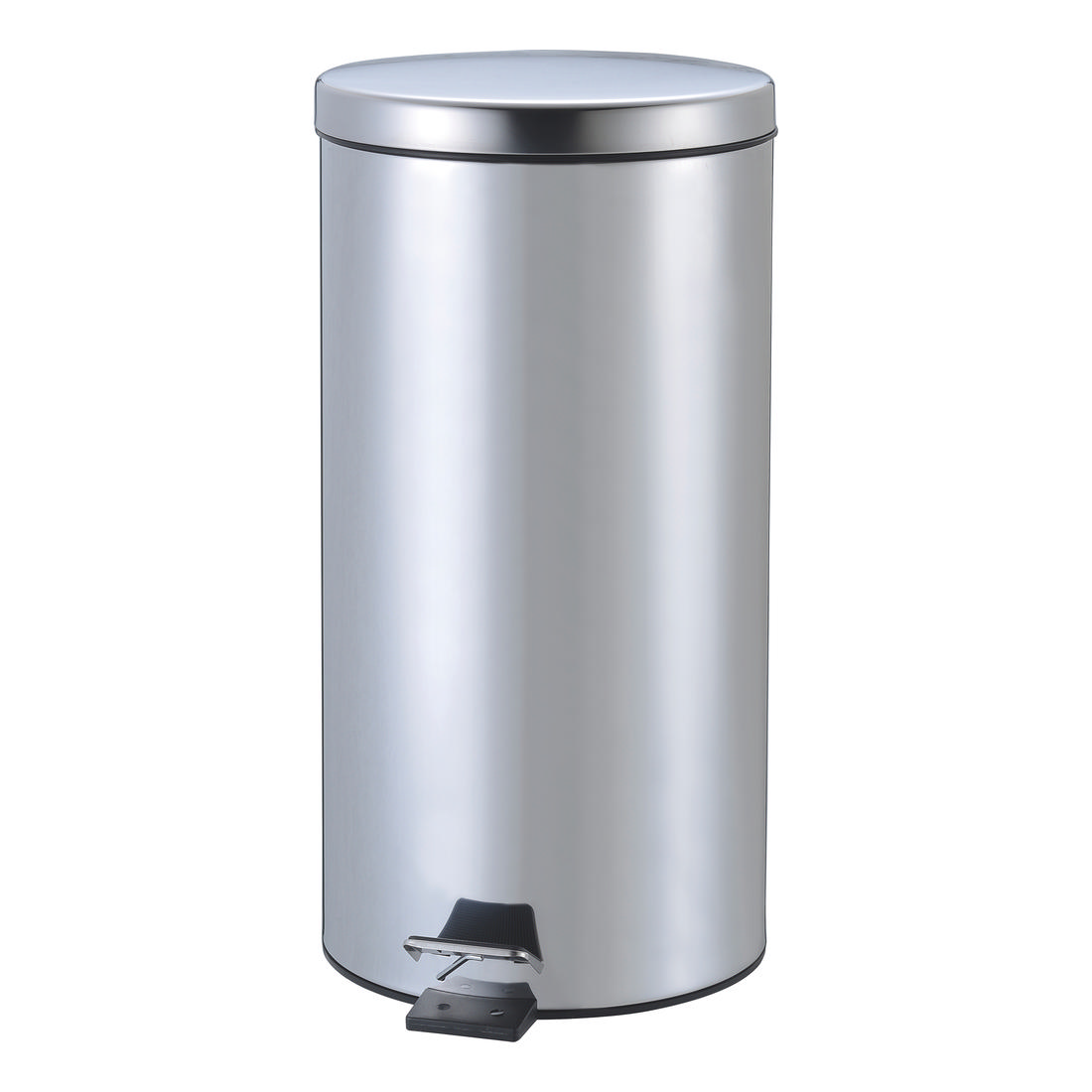 Papelera de pedal, acero inoxidable, 20L